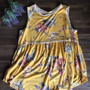 143 Story | Yellow Flowery Tank